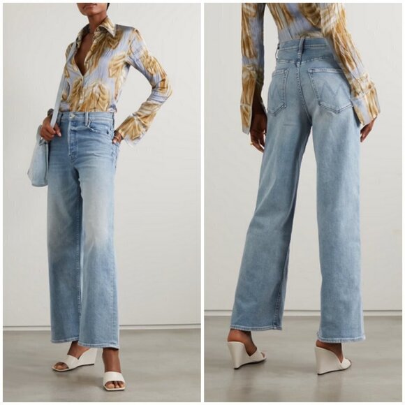 💕MOTHER💕 High Waisted Spinner Skimp Jeans ~ Fish Out of Water 29 NWT - Picture 1 of 17